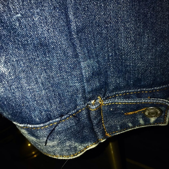 Thrill Jeans Super Torn Long Coat Size Small - Picture 7 of 9